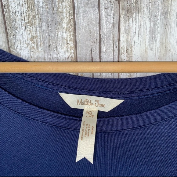 Matilda Jane Stay Warm Navy Ruffle Blouse - Picture 6 of 6